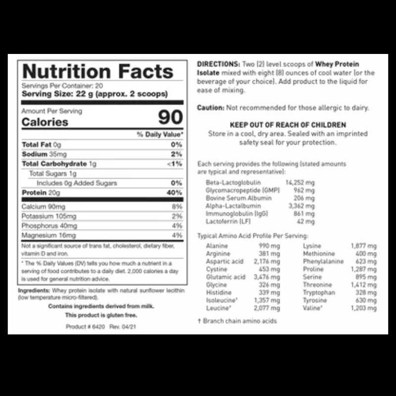 Whey Protein Isolate